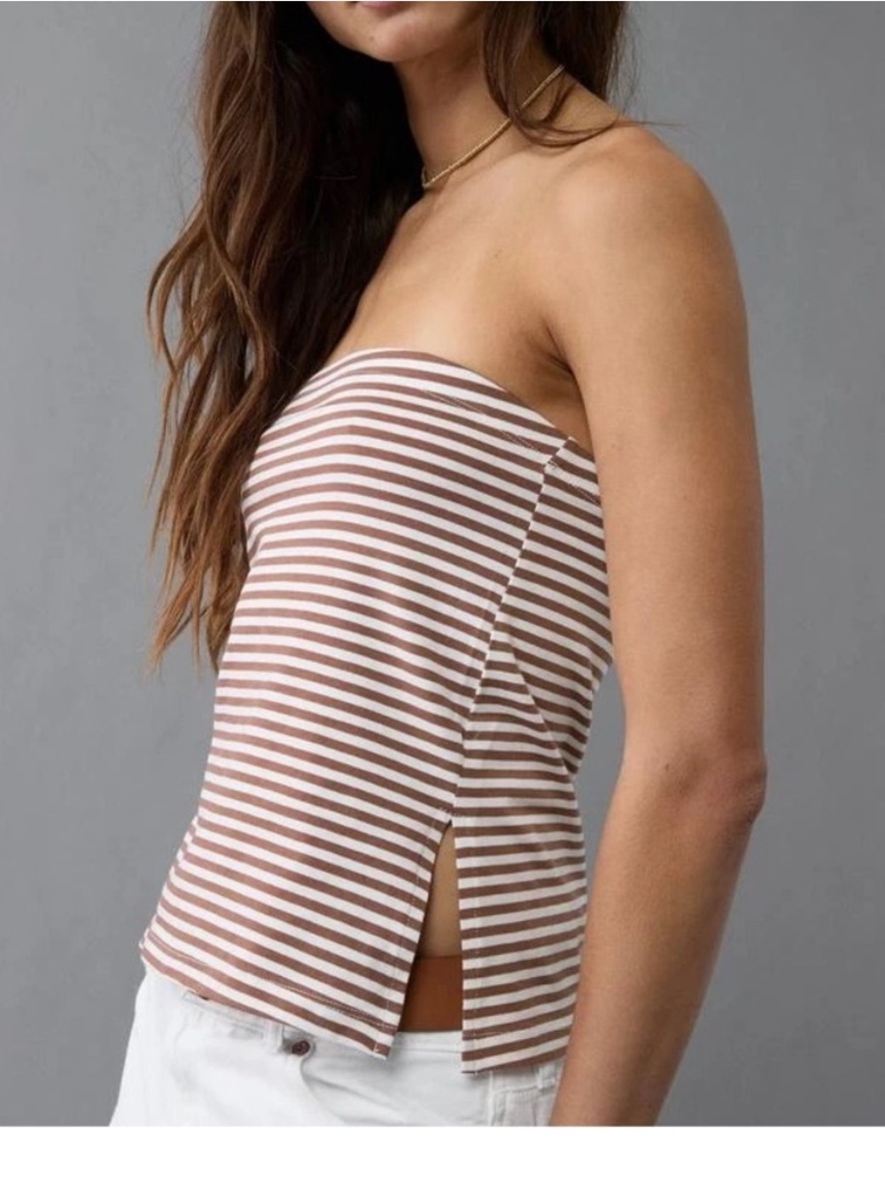 NWT AE Main Squeeze Side Slit Tube Top small